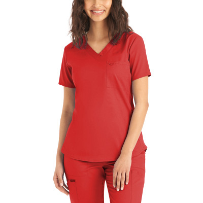 Landau ProFlex Women&#8216;s 2-Pocket V-Neck Scrub Top-Landau