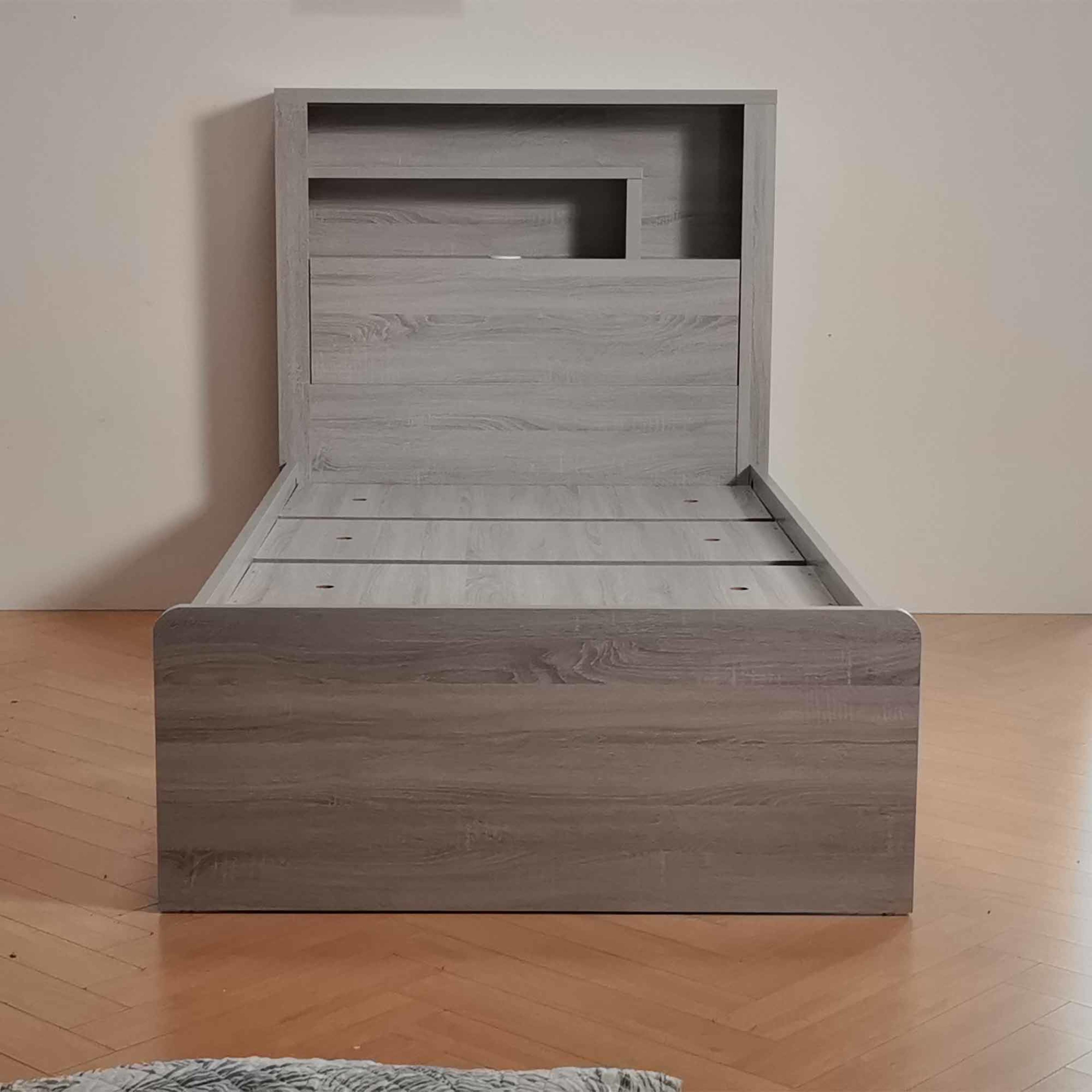 Product image of the  Bellevue Bed Frame, Cement Grey from Forty Winks