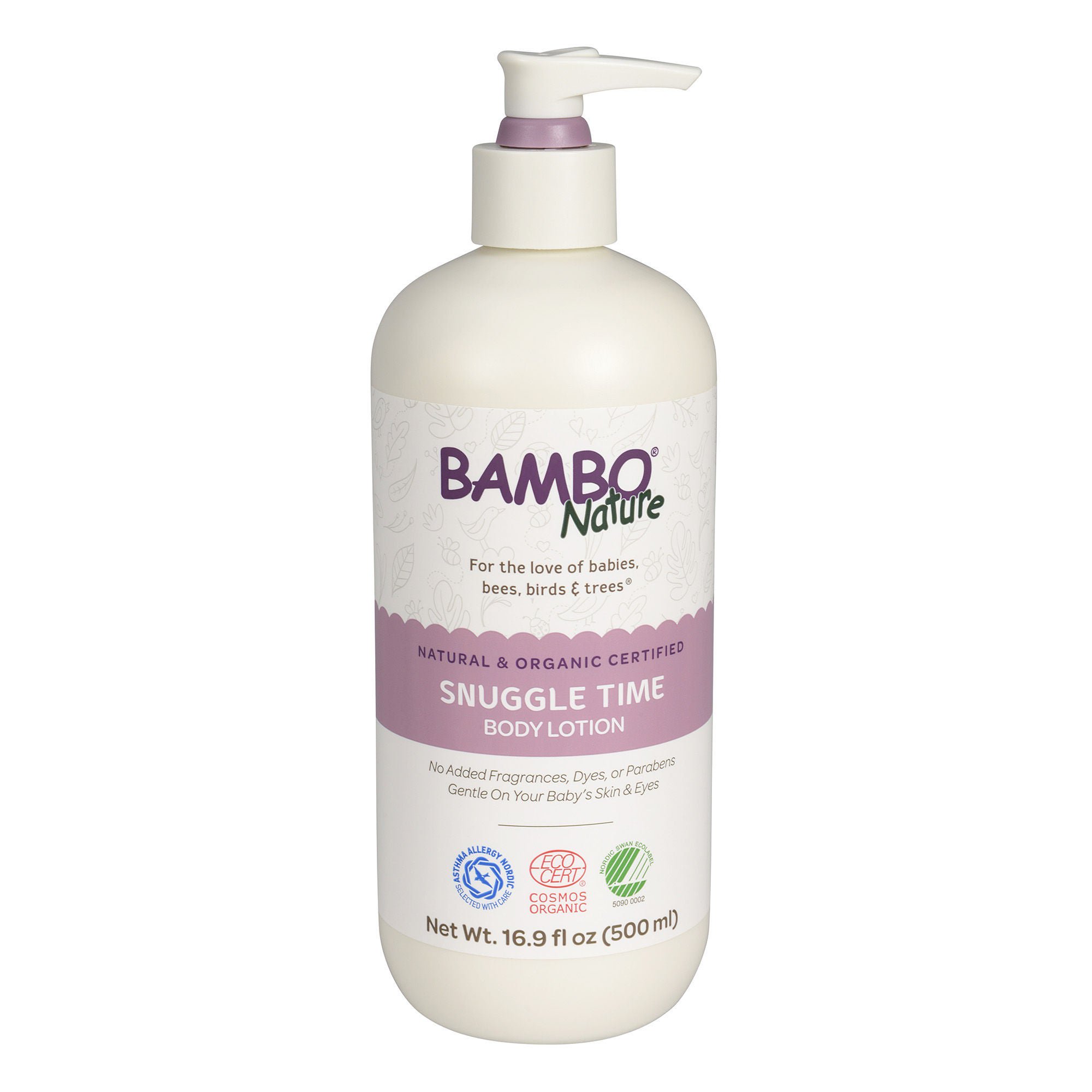 Bambo® Nature Snuggle Time Baby Lotion, 500 mL pump bottle