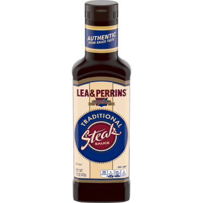 Lea & Perrins Traditional Steak Sauce, 15 oz Bottle