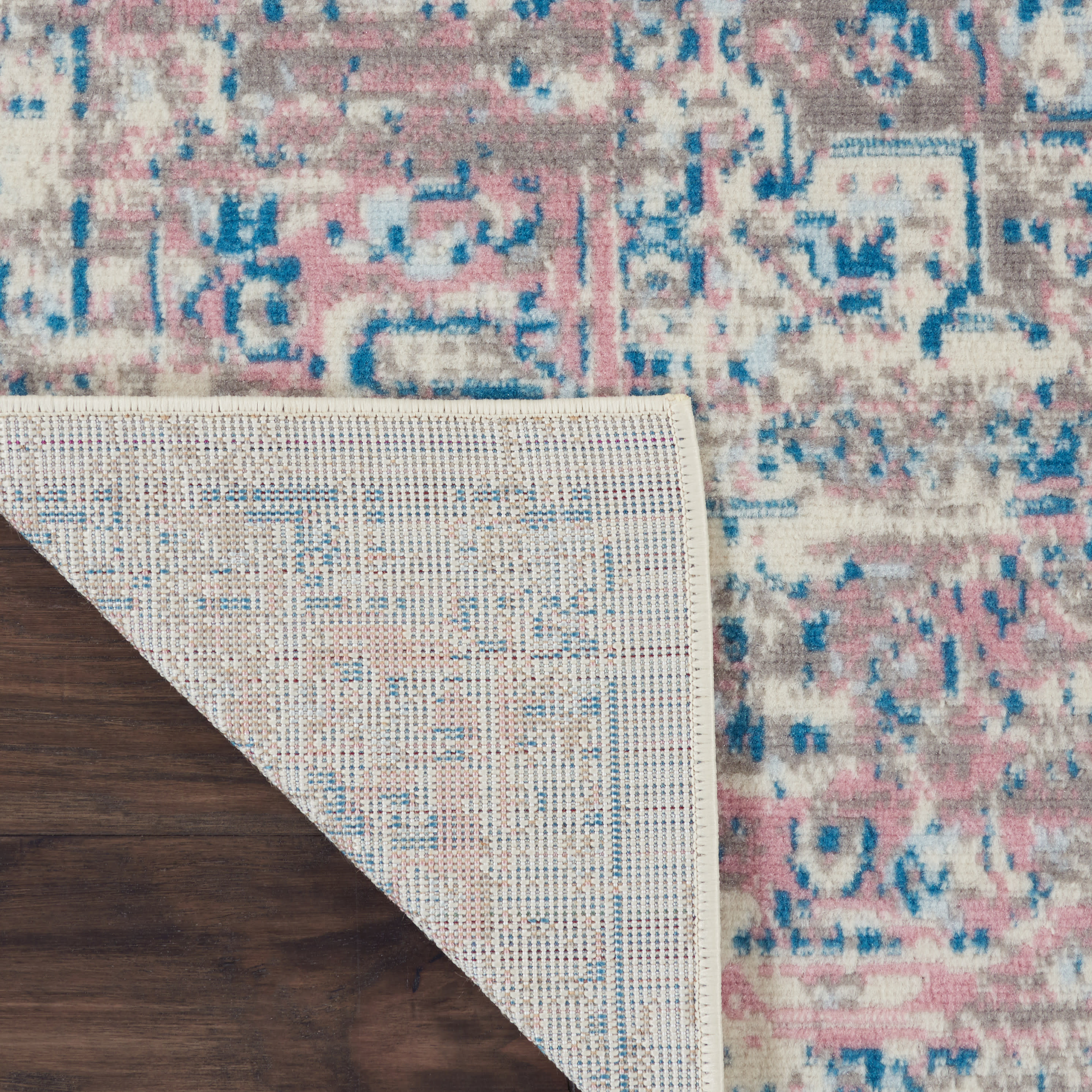 Nourison Grafix 2'3" x 10' Ivory Pink Vintage Indoor Rug