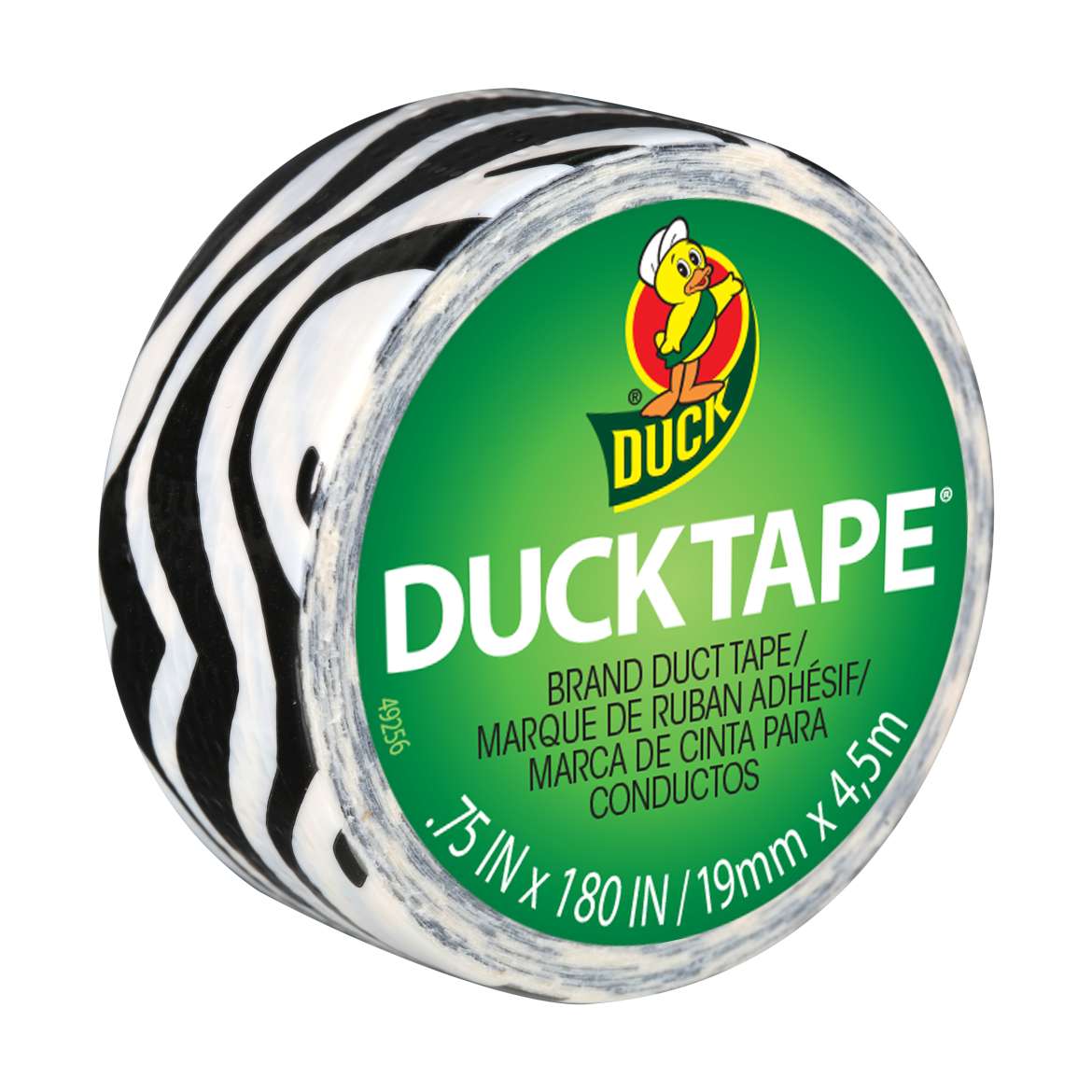 Ducklings® Mini Duck Tape® Brand Duct Tape - Zebra, .75 in. x 180 in. Image