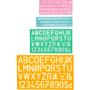 Letter Stenciling Guides, 4-Piece Set
