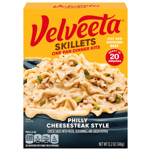 Velveeta Skillets Philly Cheesesteak One Pan Dinner Kit