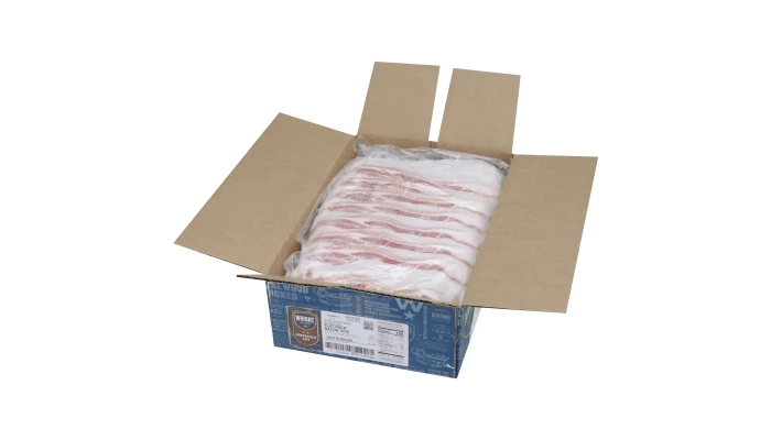 Wright® Brand Naturally Hickory Smoked Regular Sliced Flat-Pack® Bacon, 15 Lbs, 14-18 Slices per Pound, Frozen_image_4