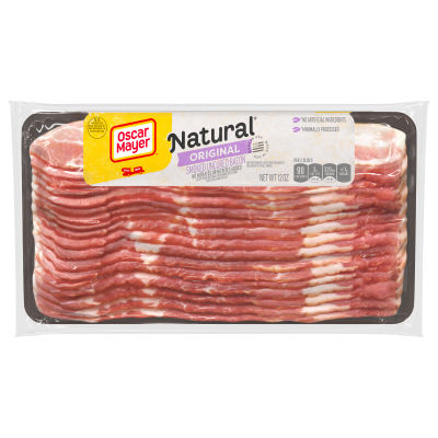 Oscar Mayer Natural Smoked Uncured Bacon, 12 oz Pack
