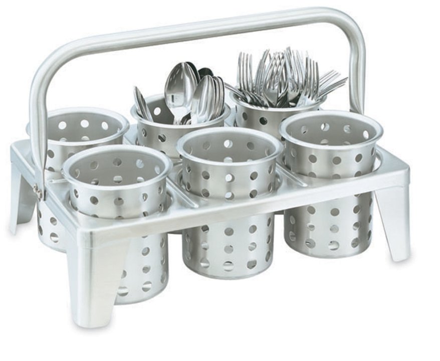 Vertical Flatware Washing System, Cylinders and Storage