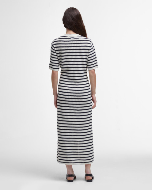 Isla Striped Knitted Midi Dress 