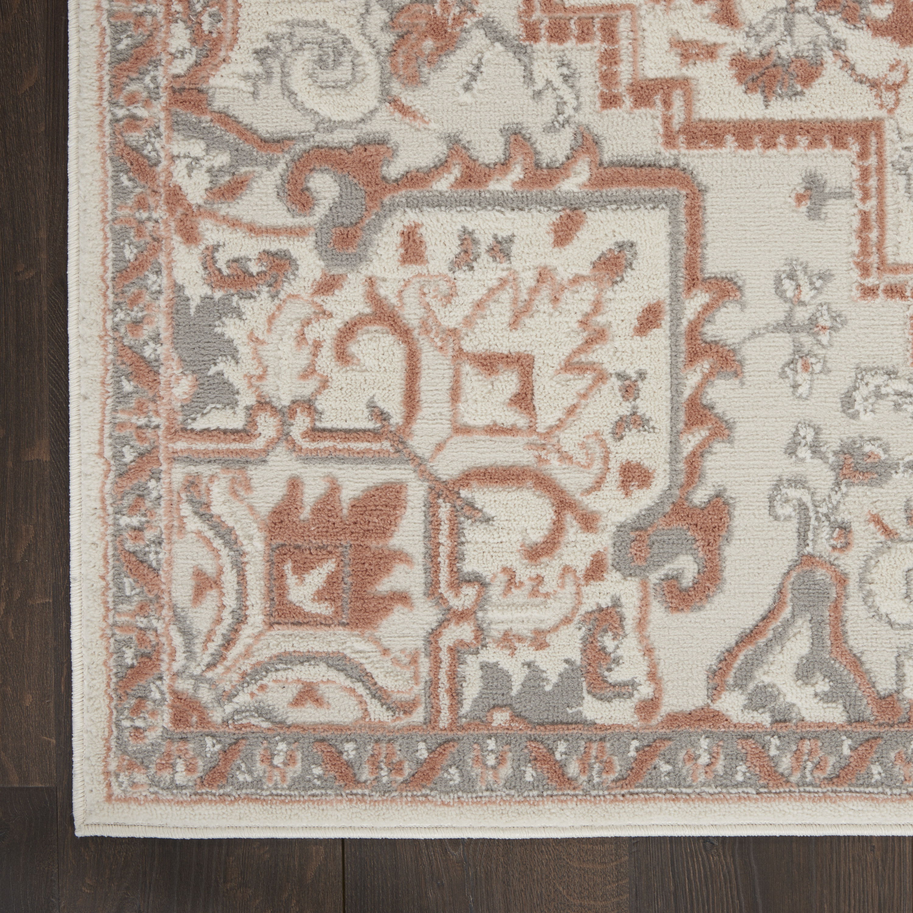 Nourison Elation 5'3" x 7'3" Ivory Brick Bohemian Indoor Rug