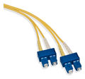 Economy Fiber Patch Cord Single-mode OS2 OFNR Duplex SC-SC A-B Polarity 3 meters