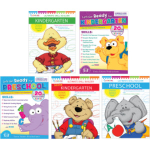 Preschool-Kindergarten Workbook Bundle, Set of 5