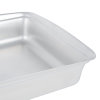 6-quart Miramar® contemporary stainless steel full-size food pan