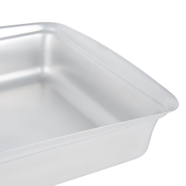 6-quart Miramar® contemporary stainless steel full-size food pan