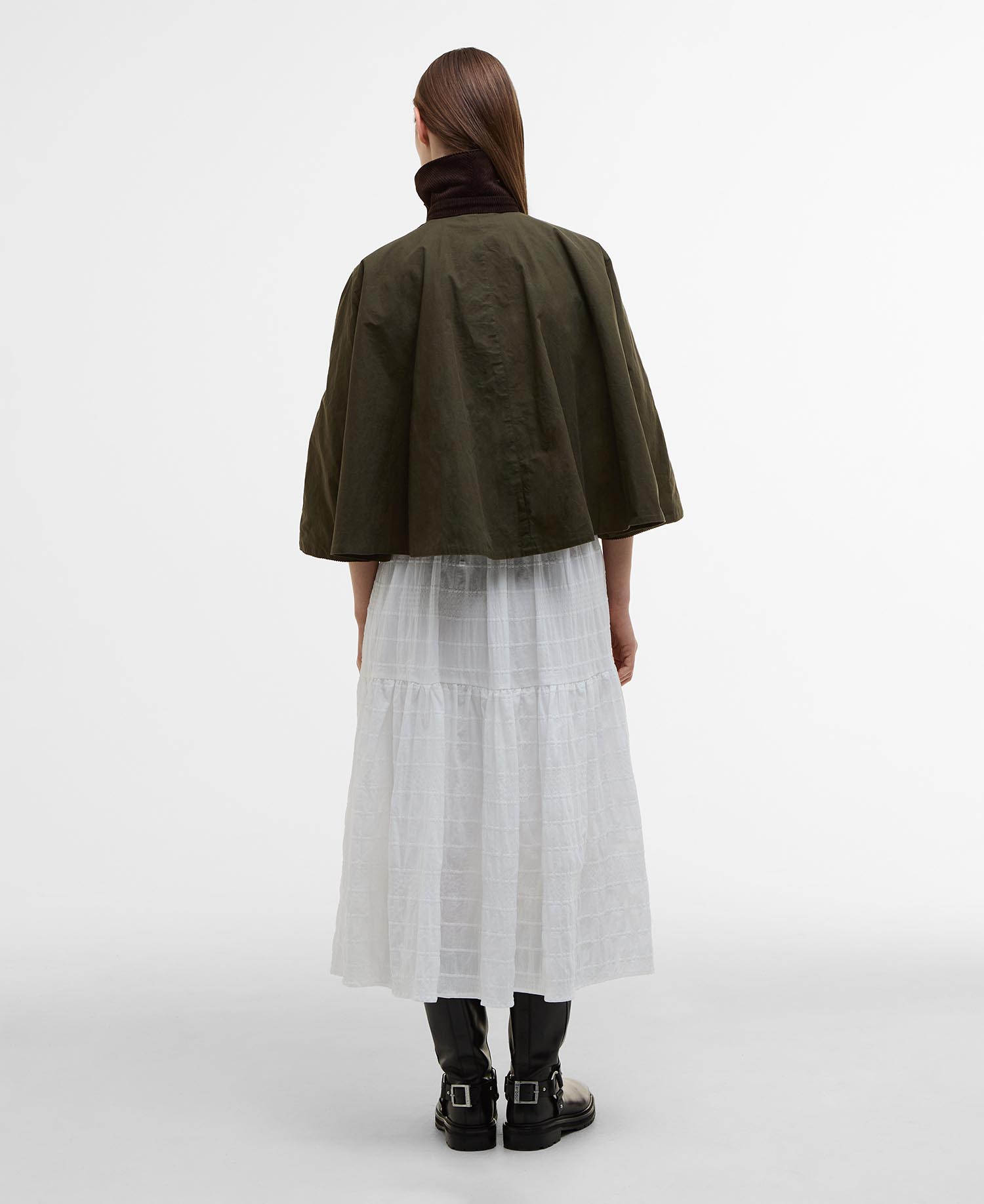 Barbour x ERDEM Reversible Clover Showerproof Trapeze Jacket image number 2