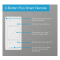 Pico Wireless Control, North/Central/South America, 431.0 to 437.0 MHz, LED Indicator, 2-Button Raise/Lower, White, Light Icons