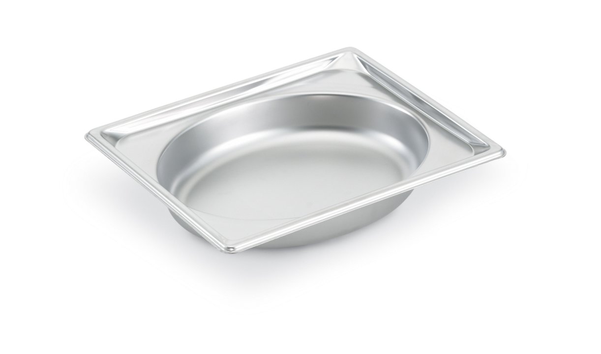 Half-size 2 ½-inch-deep Super Pan® stainless steel super shape oval wild pan