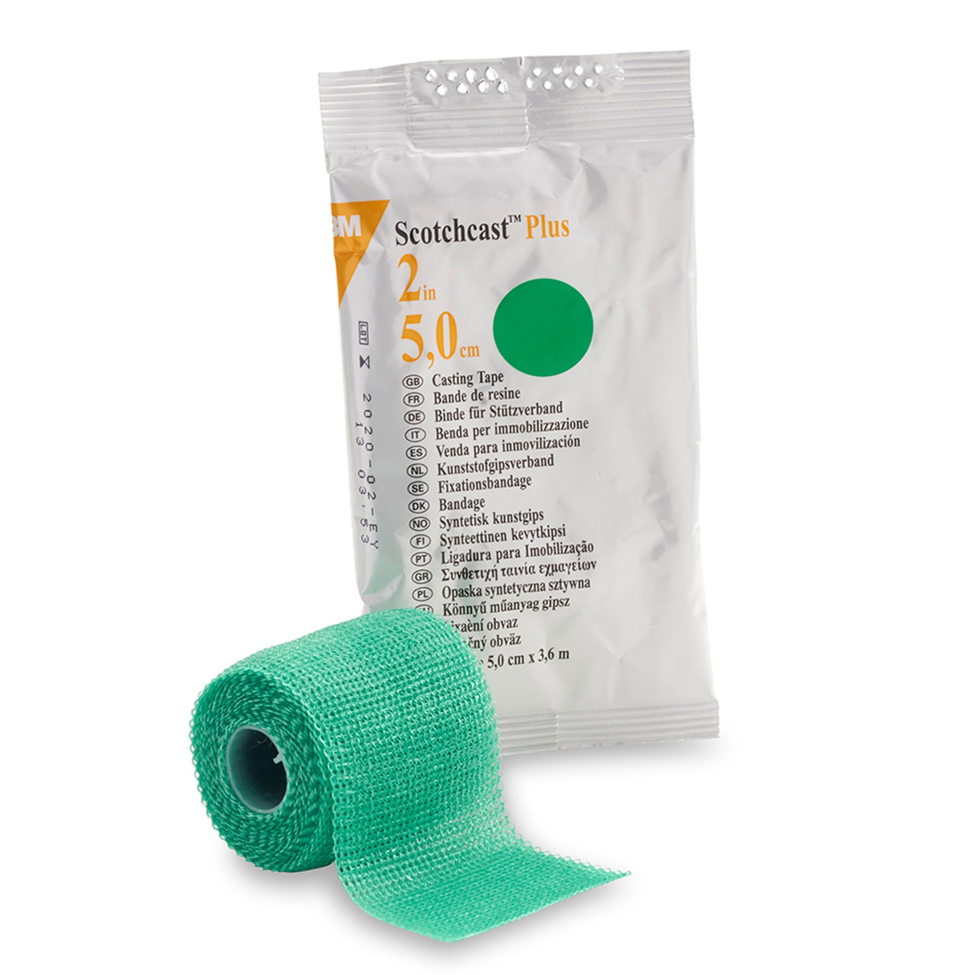3M™ Scotchcast™ Plus Cast Tape, Green, 2 Inch x 4 Yards