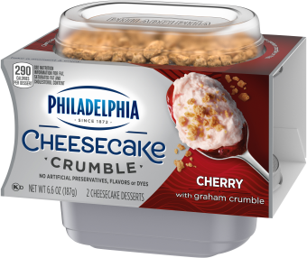 Philadelphia Crumbles Cherry, 6.6 Oz