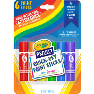 Project&trade; Quick-Dry Paint Sticks, 6 Count
