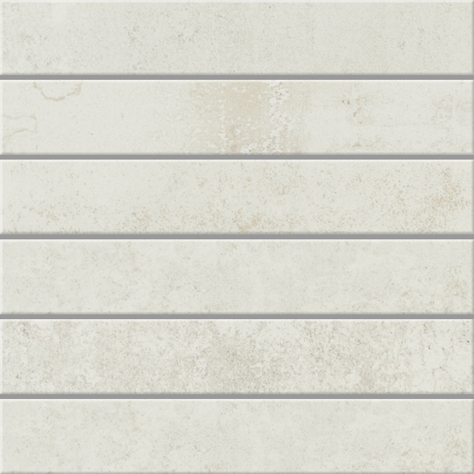 Altered State White Hot 2×12 Mosaic Matte Rectified