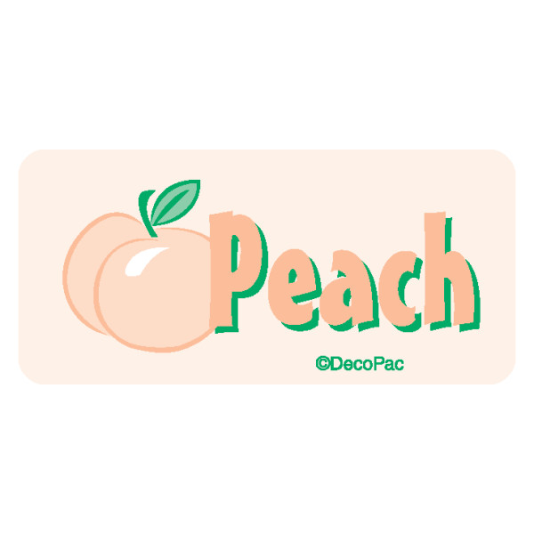 Peach Promotional Label