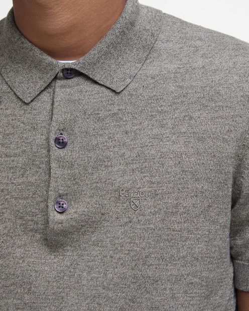 Buston Knitted Polo Shirt Uniform Green