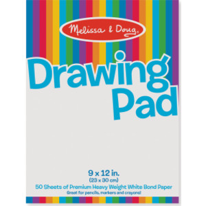 Drawing Paper Pad, 9" x 12", 50 Sheets