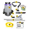 ProTeam, Super Coach Pro 6, w/ ProBlade Carpet Tool Kit, 14", Backpack Vacuum