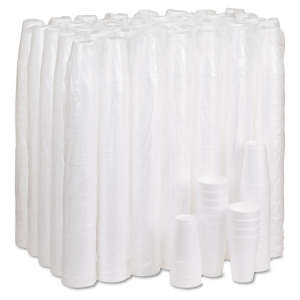 Dart, Foam Drink Cups, 16 oz, White