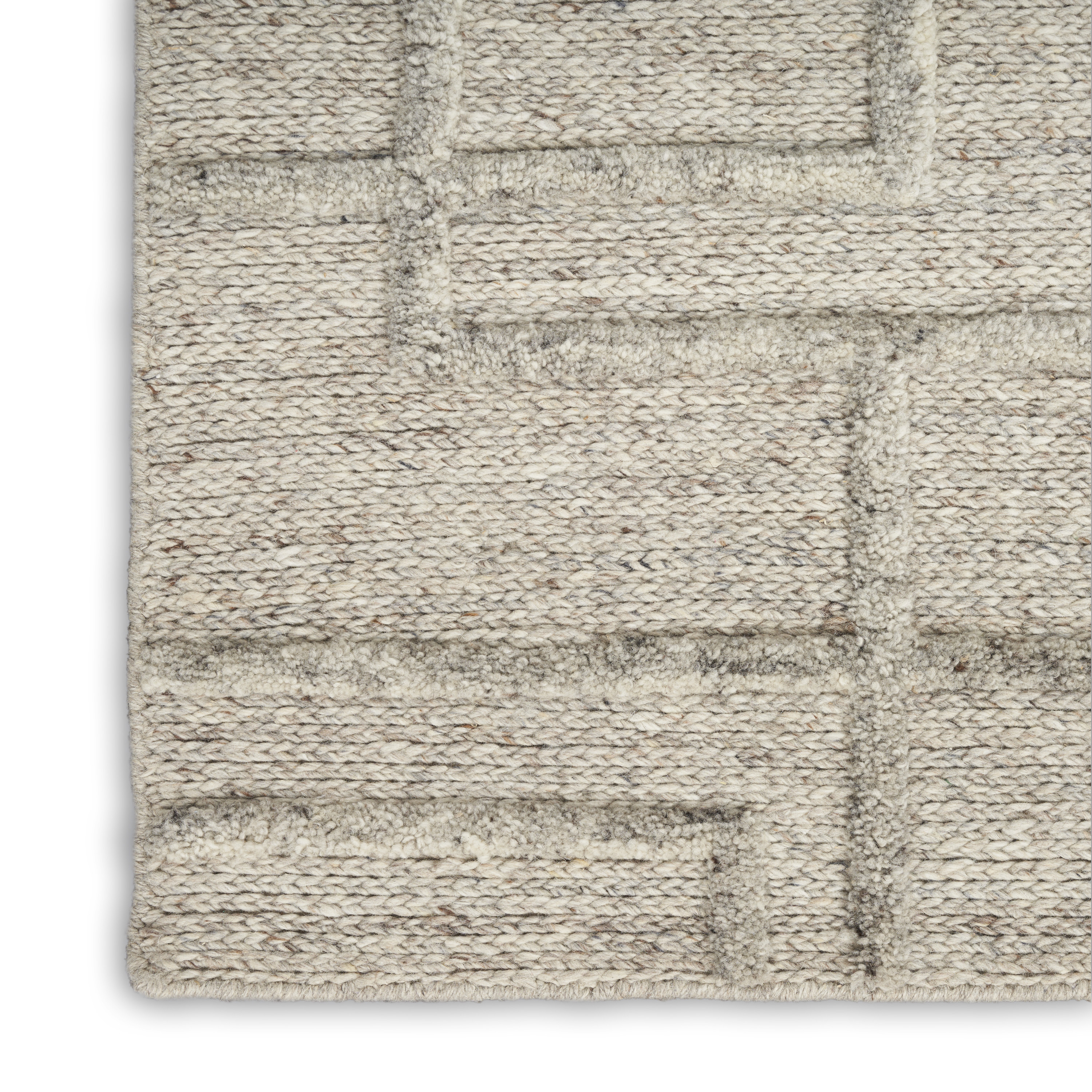 Calvin Klein CK045 Impressions 5'3" x 7'3" Silver Modern Indoor Rug