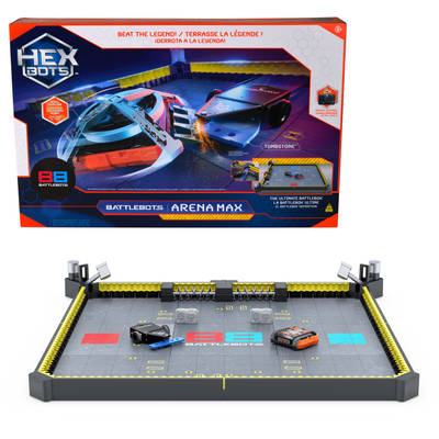HEX BOTS BattleBots Arena MAX, Remote Control Robot Toys for Kids with Over 30 Pieces, Toys for Boys & Girls Ages 8 & Up, Batteries Included