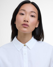 Edith Oversized Long-Sleeved Shirt White