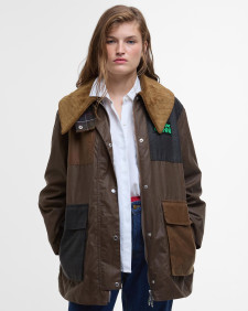 Cappotto Duffle cerato Barbour x GANNI 
