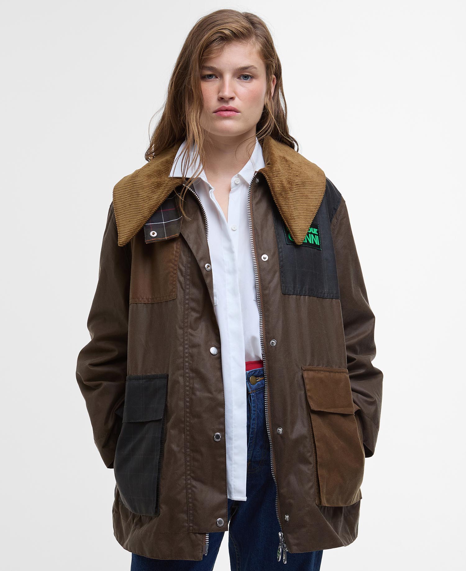Barbour x GANNI Waxed Duffle Coat image number 0