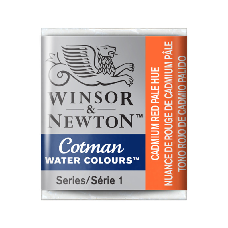 Cotman Watercolor Paint, Half Pan, Cadmium Red Pale Hue