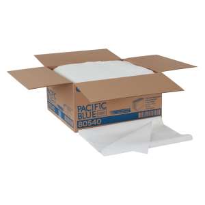 Georgia Pacific, Pacific Blue Select™, A300 Disposable Patient Care Bath Towels, White