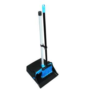 Impact, Lobby, Blue/Black, 11.5", Dust Pan with Broom