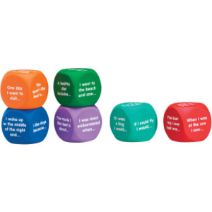 Writing Prompt Cubes, Set of 6