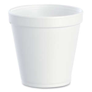 Dart, Hot or Cold Insulated Foam Food Containers, Squat, 16 oz, White