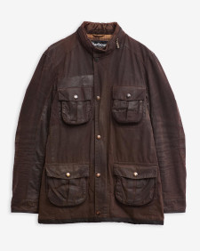 Barbour Re-Loved Corbridge Waxed Jacket - Size XL Rustic