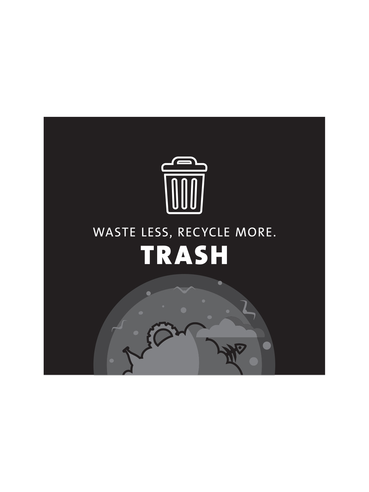 ARISTATA – Sign – Trash – Black