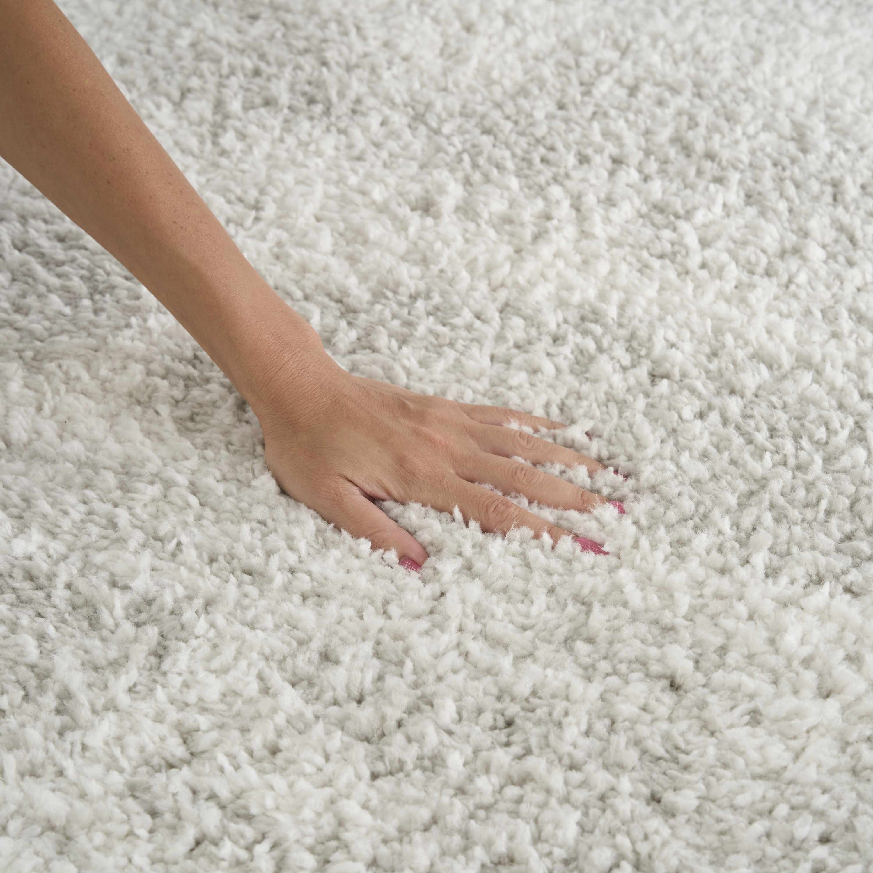 Nourison Modern Shag 3'11" x 5'11" Ivory Grey Modern Indoor Rug