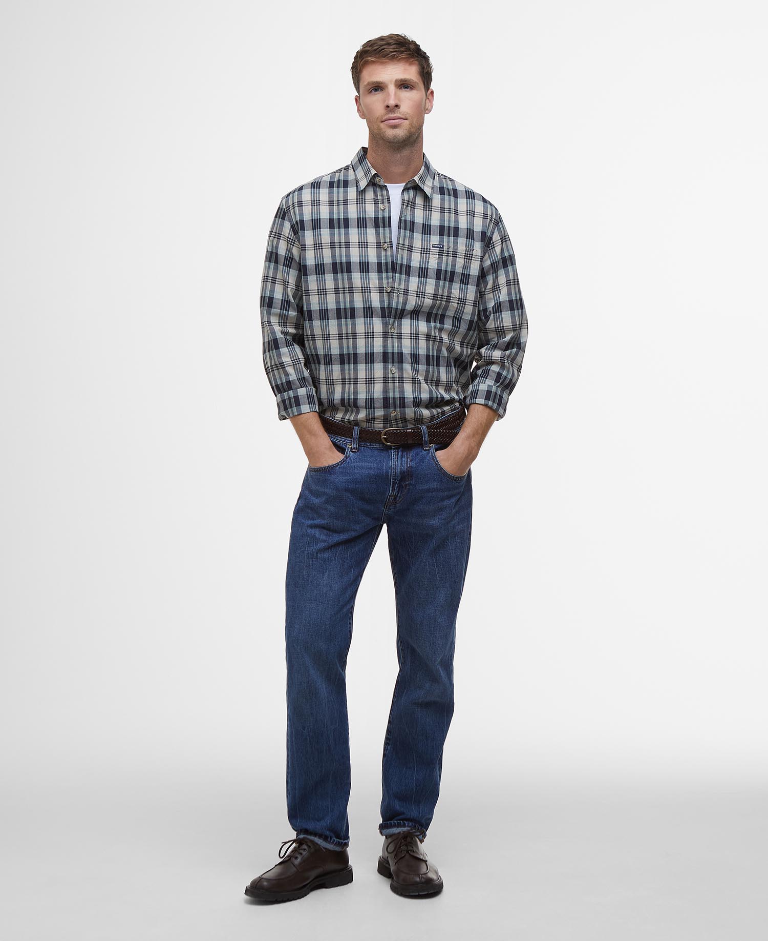 Clifton Madras Relaxed Long-Sleeved Shirt image number 1