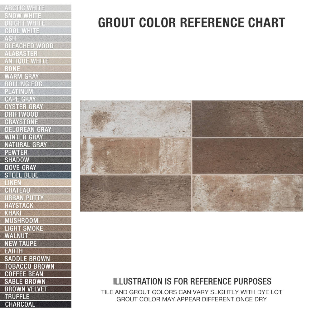 Kings Mud Cocoa 7-7/8 in. x 15-3/4 in. Ceramic Wall Tile