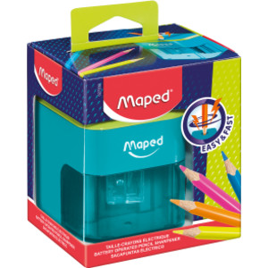 Compact 1-Hole Battery Powered Pencil Sharpener