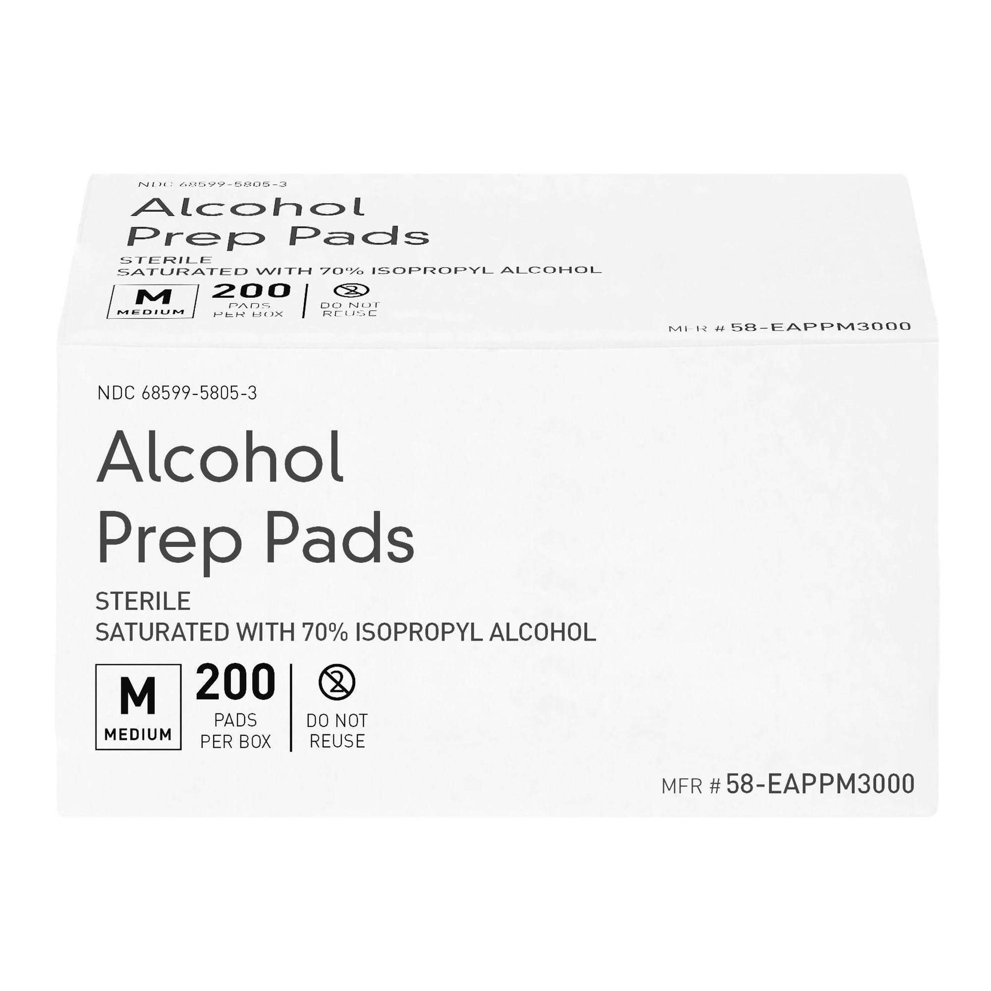 McKesson Brand PAD, ALCOHOL PREP ECONOMY MED (200/BX 15BX/CS)