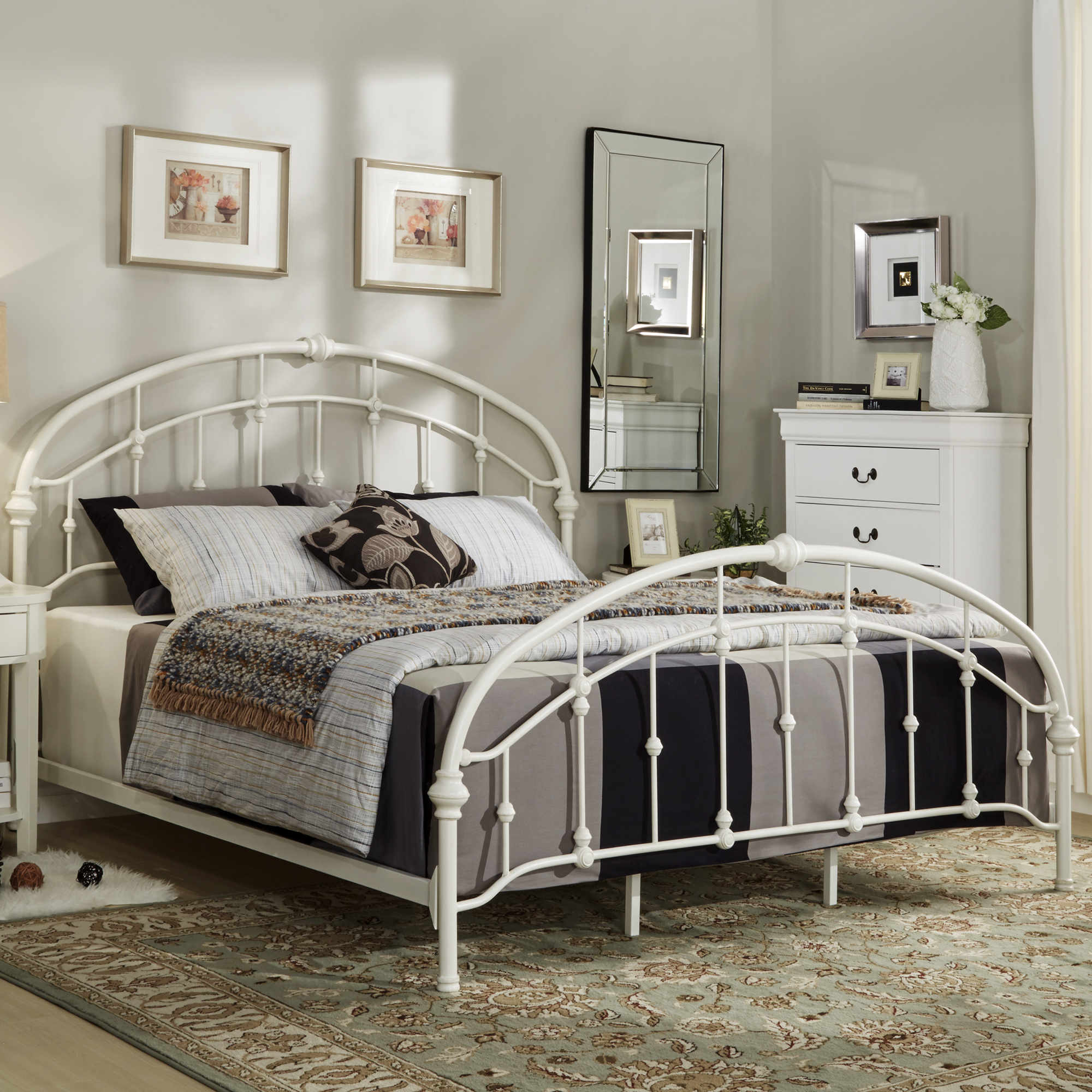 Curved Double Top Arches Victorian Iron Bed