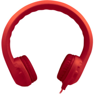 Flex-Phones, Foam Headphones, Red