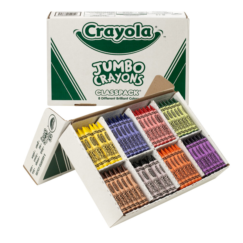 Crayon+Classpack+%2C+Jumbo+Size%2C+8+Colors%2C+200+Count
