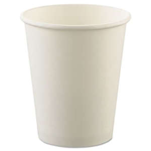 SOLO, Uncoated Paper Cups, Hot Drink, 8 oz, White